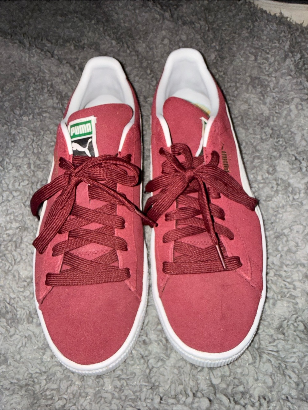 PUMA Men’s Red Suede Classic Sneaker - Picture 1 of 4